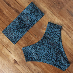 MOSHENGQI Sexy Animal Printed Bathing Suit Female Push Up Bikini High Waisted Swimsuit Mayo Bandeau Swimwear Women 2019 Biquini