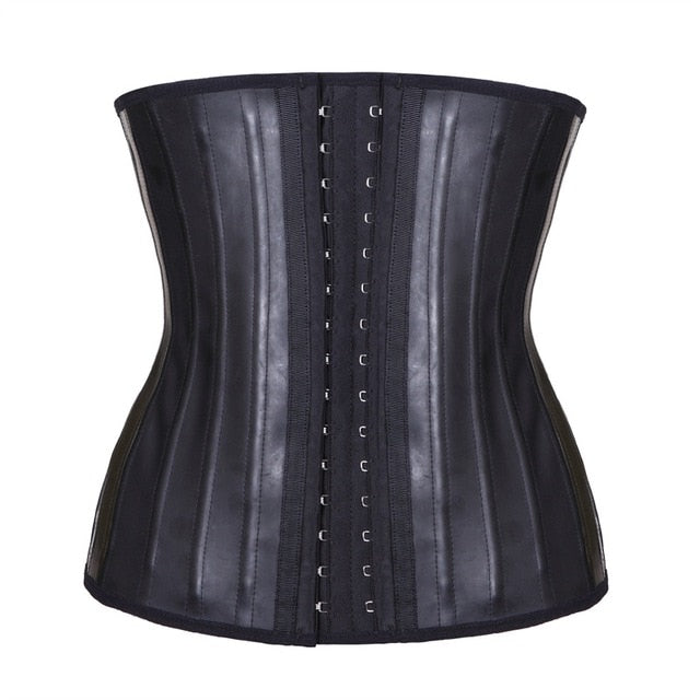 MUKATU Latex Waist Trainer Corset Belly Slim Belt Body Shaper Modeling Strap 25 Steel Boned Waist Cincher fajas colombianas