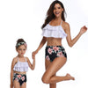 Image of Matching Family Mother Girl Bikini 2020 Swimsuit Swimwear Women Swimsuit Children Baby Kid Beach Swimwear biquini infantil