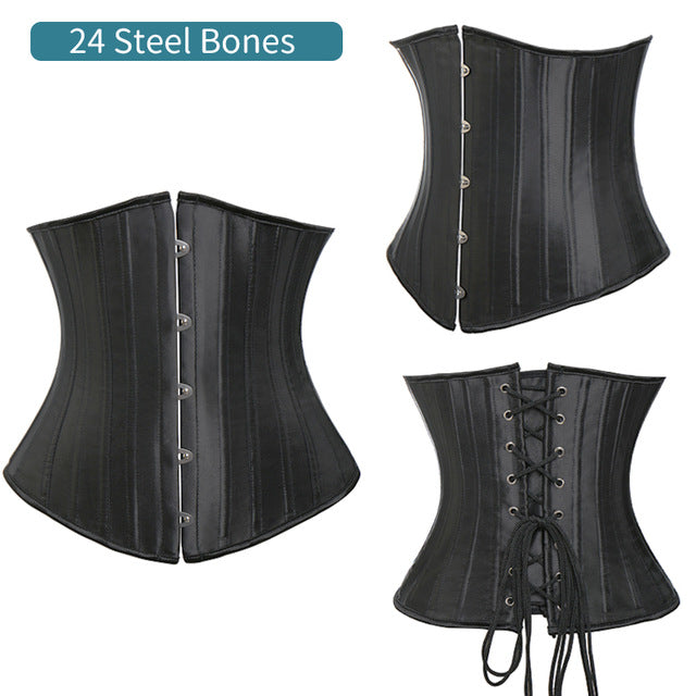 Miss Moly Gothic Underbust Sexy Corset and Waist Cincher Bustiers Top Workout Body Shaper Belt Plus Size Lingerie Corselet S-6XL