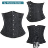 Image of Miss Moly Gothic Underbust Sexy Corset and Waist Cincher Bustiers Top Workout Body Shaper Belt Plus Size Lingerie Corselet S-6XL