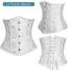Image of Miss Moly Gothic Underbust Sexy Corset and Waist Cincher Bustiers Top Workout Body Shaper Belt Plus Size Lingerie Corselet S-6XL
