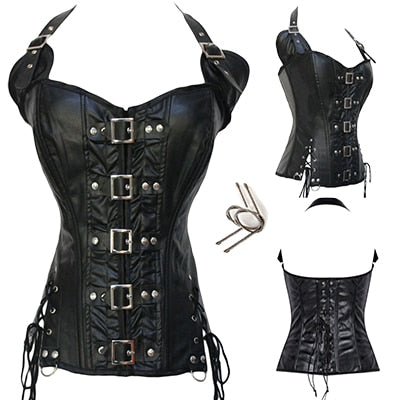 Miss Moly Steampunk Corset Gothic Bustier Boned Overbust Dress Underbust burlesque Top Plus Size 6Xl Tummy Slimming Clothes
