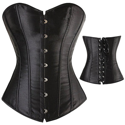 Miss Moly Women Gothic Steampunk Corset Dress Overbust Bustier Top Waist Cincher Shaper Corsets and bustiers Lingerie corselet