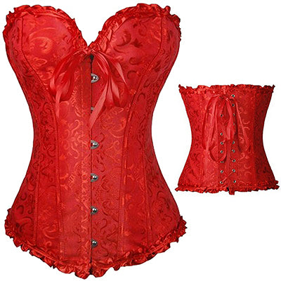 Miss Moly Women Gothic Steampunk Corset Dress Overbust Bustier Top Waist Cincher Shaper Corsets and bustiers Lingerie corselet