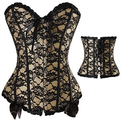 Miss Moly Women Gothic Steampunk Corset Dress Overbust Bustier Top Waist Cincher Shaper Corsets and bustiers Lingerie corselet