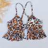 Image of Mix And Match Top + Bottom Bikini Set Swimwear Women Retro Print High Waist Tankini Swimsuit Red Black Bathing Suit Trikini