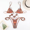 Image of Miyouj Sexy Bow Bandeau Bikini 2019 Print Leopard Swimsuit Bandage Bathing Suit Women Swimwear Biquini High Cut Bikini Set Thong