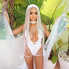 Image of NEW! Melphieer High-leg Structured One-piece Swimsuit Underwire Padded Biquini Girls Swimwear Monokini Swimming Suit For Women