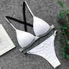 Image of Neon green micro bikini 2020 bathing suit Sexy push up swimsuit female bathers Triangle shiny swimwear women swim suit biquinis