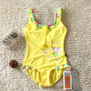 Image of New 2019 Girls swimwear Strip design Girls swimsuit 2~14Year Children swimwear One piece Kids Beach wear Bathing suit-SW656 mix