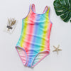 Image of New 2019 Girls swimwear Strip design Girls swimsuit 2~14Year Children swimwear One piece Kids Beach wear Bathing suit-SW656 mix