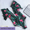Image of New Halter One Piece Swimsuit Women Solid Yellow Red Swimwear Underwire Bathing Suit Swimming Suit 2018 Beachwear Black Bodysuit