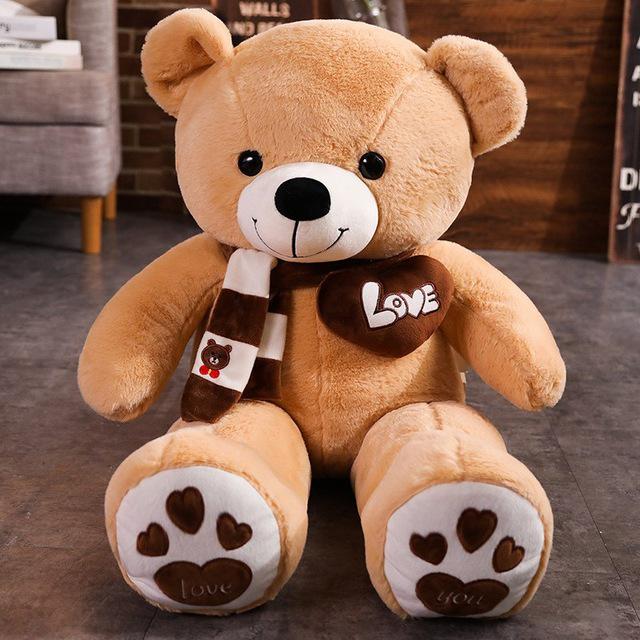 New Hot High Quality 4 Colors Teddy Bear With Scarf Stuffed Animals Bear Plush Toys Doll Pillow Kids Lovers Birthday Baby Gift