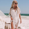 Image of New Knitted Beach Cover Up Women Bikini Swimsuit Cover Up Hollow Out Beach Dress Tassel Tunics Bathing Suits Cover-Ups Beachwear