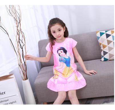 New Listing 2019 Children pajamas Summer Dresses Girls Baby Pajamas Cotton Princess girl Nightgown Home Cltohing Girl Sleepwear
