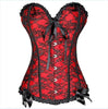 Image of New Sexy Gothic Satin Lingerie Lace Corset Top + G-string + Skirt Bustier Mini Tutu Wedding Dress Costume Black Corset S-6XL