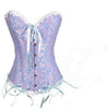 Image of New Sexy Gothic Satin Lingerie Lace Corset Top + G-string + Skirt Bustier Mini Tutu Wedding Dress Costume Black Corset S-6XL