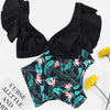 Image of New Swimwear Women Bikini 2019 Mujer High Waist Swimsuits Ruffle Bikinis Swimming Suit For Womens Tankinis Biquini Bathing Suits
