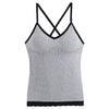 Image of New Tank Top Seamless Vest For Women Band Pad Cup Tube Top Summer Bralette Cross Straps Sleeveless comfortable Underwear #F