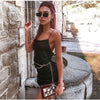 Image of NewAsia Summer Dress 2020 Women Cowl Backless Sexy Party Dress Summer Clothes For Women Lace Up Drawstring Ruched Dress Mini New