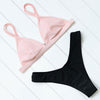 Image of OMKAGI Brand Swimwear Women Swimsuit Sexy Push Up Micro Bikinis Set Swimming Bathing Suit Beachwear Summer Brazilian Bikini 2019