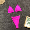 Image of OMKAGI Micro Bikini 2019 Swimwear Women Sexy Solid Biquinis Hot Bikini Set Bathing Suit Beachwear Swimsuit Maillot De Bain Femme