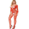 Image of Open Crotch Bodystockings Sexy Fishnet Mesh Erotic Lingerie Women Babydoll Teddy Bodysuit Lingerie femme catsuit Sex Body Suit