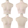 Image of Original Design Pink Collar Bow Harness Bra Kawaii Open Chest Bondage Body Cage Pastel Gothic Body Harness Belt