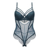 Image of Padded Bra Lingerie Sexy Corset Bustier Women Underwear Elasticity Transparent Straps Corset Waist Trainer Sleepwear Black White