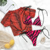 Image of Peachtan One shoulder neon green bikini 2019 micro Bandeau swimwear women bathing suit biquini Summer beachwear Push up swimsuit