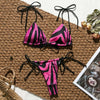 Image of Peachtan One shoulder neon green bikini 2019 micro Bandeau swimwear women bathing suit biquini Summer beachwear Push up swimsuit