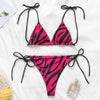 Image of Peachtan One shoulder neon green bikini 2019 micro Bandeau swimwear women bathing suit biquini Summer beachwear Push up swimsuit