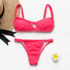 Image of Peachtan Sexy pink swimwear women bathing suit Bandeau bikinis 2020 mujer Micro swimsuit female Push up two-piece suit summer