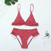 Image of Plaid Sexy Women Bikini Set 2019 New Push Up Ruffles Padded Swimwear Bikini Hot Sale Women Bathing Suit Beachwear Swimming Suit