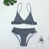 Image of Plaid Sexy Women Bikini Set 2019 New Push Up Ruffles Padded Swimwear Bikini Hot Sale Women Bathing Suit Beachwear Swimming Suit