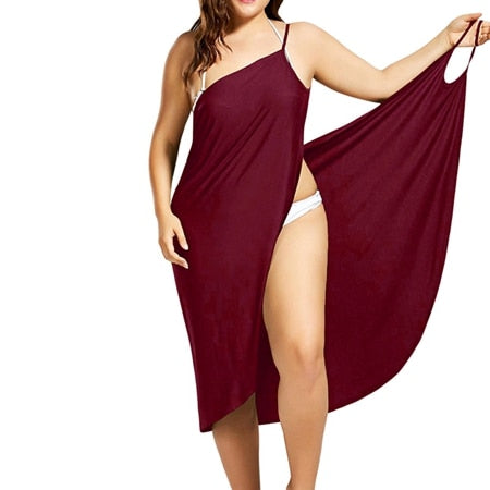 Plus Size Pareo Beach Cover Up Wrap Dress Bikini Swimsuit Bathing Suit Cover Ups Robe De Plage  Beach Wear Tunic kaftan Swimwear
