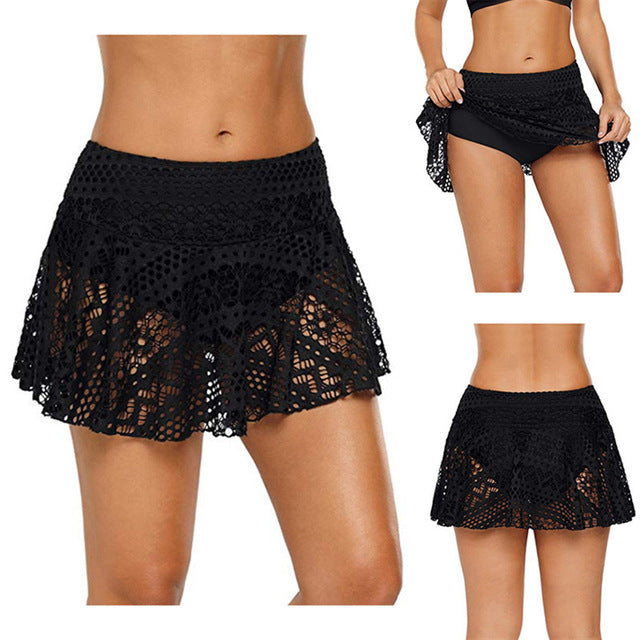 Plus Size Swimwear 5XL Bottom Two Piece Separate Swimming Calf-length Pants Swimsuit Pants Woman Beach Sports Short Pants