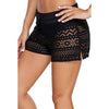 Image of Plus Size Swimwear Lace Shorts Bottom Two Piece Separate Swimming Bikinis Black Swimsuit Pants Woman Beach Sports Short Pants
