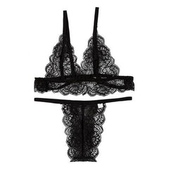Plus Size Women Sexy Lingerie Transparent Bralette Set Lace Underwear Set Women Bra And Panty Set Sutia Bra Set Vs Ropa Interior