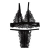 Image of Plus Size Women Sexy Lingerie Transparent Bralette Set Lace Underwear Set Women Bra And Panty Set Sutia Bra Set Vs Ropa Interior
