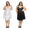 Image of Plus size 6xl lingerie sleepwear White Night Gown Lingerie Ladies Sexy Lace Babydolls Sleepwear womens erotic sling Homewear