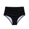 Image of Plus size High Waisted Bikini Women Swim Shorts Bottom Swimsuit Swimwear black Bathing Pants thong bikini bottoms