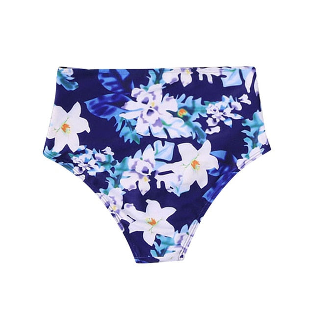 Plus size High Waisted Bikini Women Swim Shorts Bottom Swimsuit Swimwear black Bathing Pants thong bikini bottoms