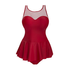 Printed V Back Drawstring Shoulder Swimdress With Shorts Plus Size Swimwear Tankini Sets Swimsuit And Free Gift Swimming Cap