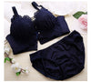 Image of Push Up Bra Set Sexy Lingerie Underwear Women Panties And Bralette Underclothes Female Underwear  Embroidery Cotton Bralet Set
