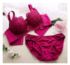 Image of Push Up Bra Set Sexy Lingerie Underwear Women Panties And Bralette Underclothes Female Underwear  Embroidery Cotton Bralet Set