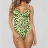 Image of Push Up Swimsuit Women's Swimming Suit 2019 New Monokini With Underwire Straps Bodysuit Women Swimwear Leopard Printing Swimsuit