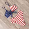 Image of RUUHEE Bikini Swimwear Women Swimsuit 2019 High Waist Bikini Set Push Up Front Knot Bathing Suit Women Summer Beach wear Biquini