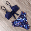 Image of RUUHEE Bikini Swimwear Women Swimsuit 2019 High Waist Bikini Set Push Up Front Knot Bathing Suit Women Summer Beach wear Biquini